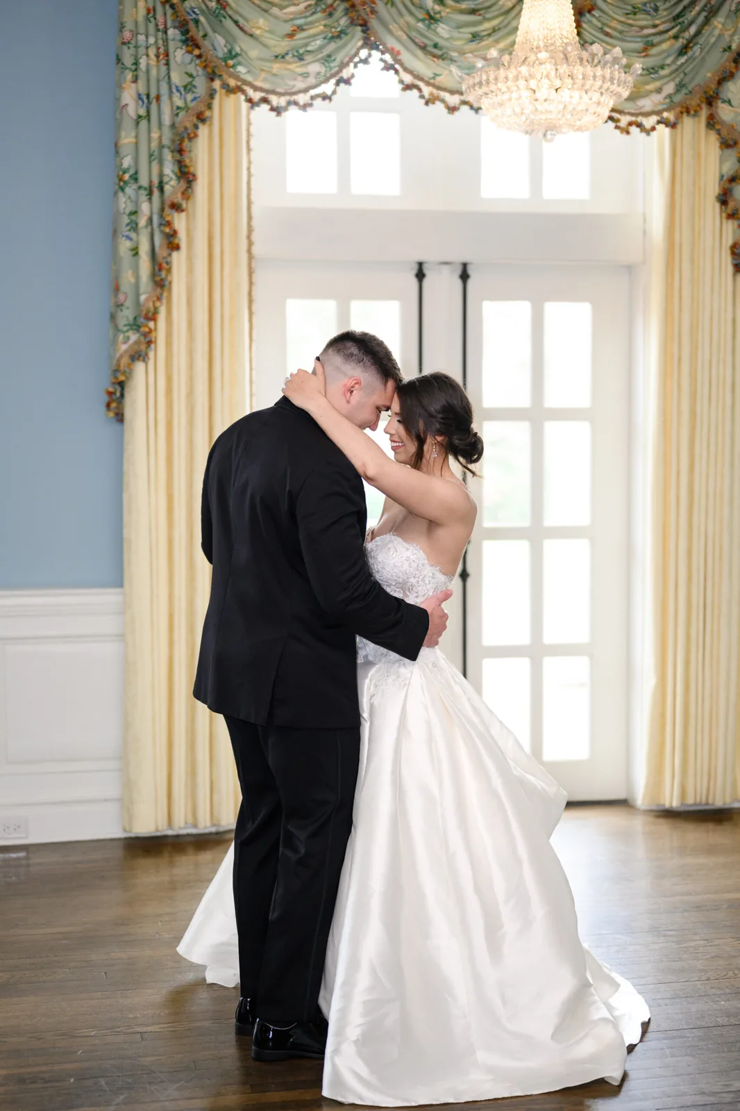 Kayla and Austin's first dance inside the Pine Lakes clubhouse